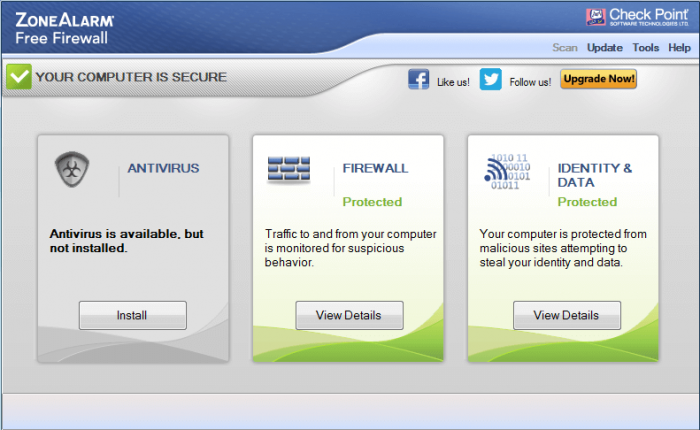 ZoneAlarm Free Antivirus & Firewall