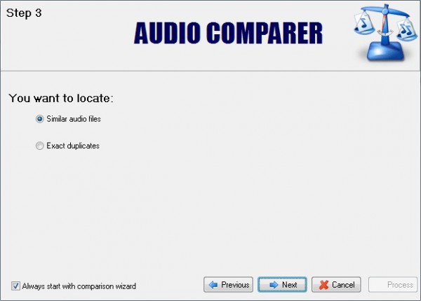 Ключ к audio comparer